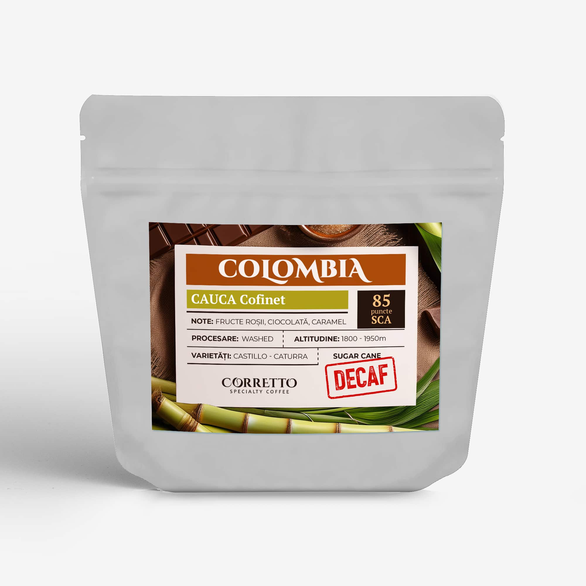 Colombia Cauca Cofinet DECAF 85 SCA